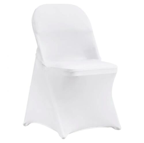 VEVOR Stretch Spandex Folding Chair Covers, 50PCS White