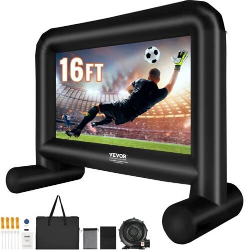 VEVOR 16 FT Inflatable Projector Screen with Blower and Carrying Bag