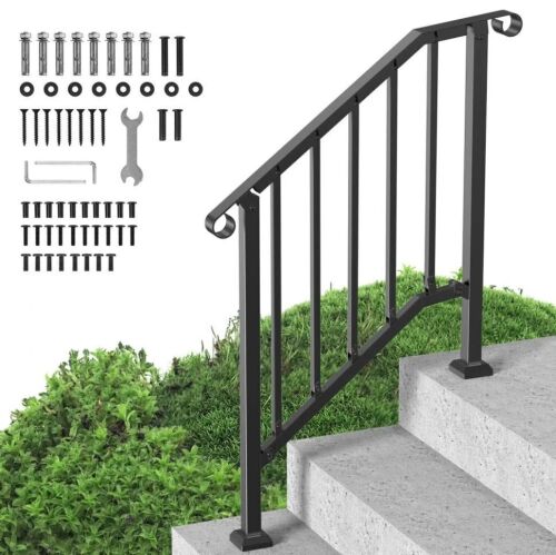Lot of (2) VEVOR Handrails for Outdoor Steps, 2-3 Step