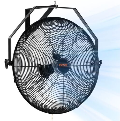 VEVOR 18 Inch, 3-speed High Velocity Max. 4150 CFM, Waterproof Industrial Wall Fan