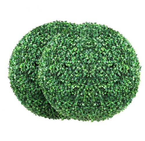 VEVOR 20” Tall Artificial Topiaries Boxwood Trees, 2pc