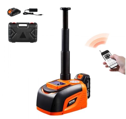 VEVOR 5 Tons Adjustable Electric Scissor Jack with High Load Capacity, LED Light & Remote Control