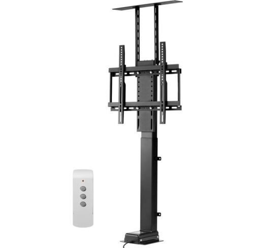 VEVOR 132 lbs max Load Adjustable Motorized TV Lift Stand Mount Bracket with Remote Control, for 32-55 in (Not in Cabinet) / 32 - 50 in (in Cabinet) TVs