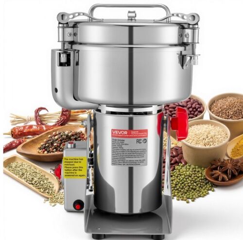 VEVOR 2500g Electric Grain Mill Grinder, 3400W 32000RPM