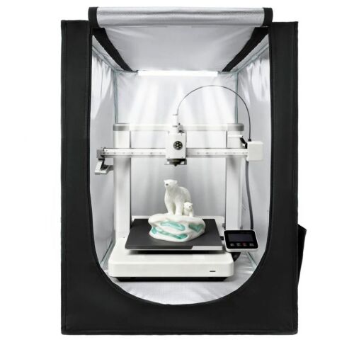 VEVOR Dustproof Waterproof Oxford Cloth 3D Printer Enclosure, Constant Temperature Protective Case with LED Lighting, Compatible with Creality/ELEGOO/Anycubic Multiple Popular Models