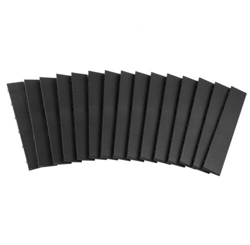 Lot of (2) VEVOR Male Garage Floors Transition Edge Kit, 15 PCS Sturdy PP Interlocking Modular Garage Floor Edging Slip-resistant, Compatible Only With VEVOR Upgraded 6-Lock Garage Mats, Black