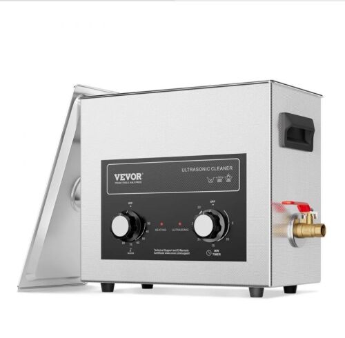 VEVOR 6L Ultrasonic Cleaner with Heater Timer & Basket, 180W