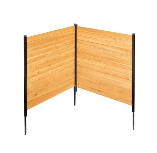 VEVOR 2 Panel Solid Air Conditioner Fence Screen, 38" W x 42" L