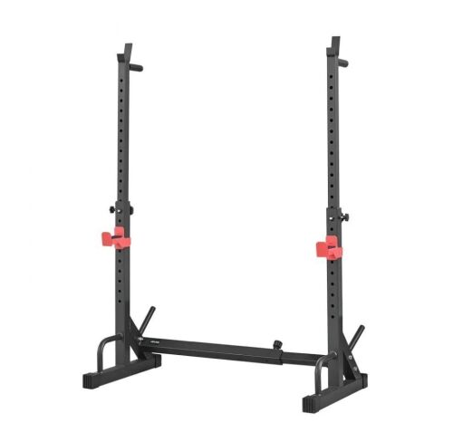 VEVOR Home Gym Power Power Cage Squat Rack with Adjustable Height & Width, Barbell Storage Racks & J-Hooks