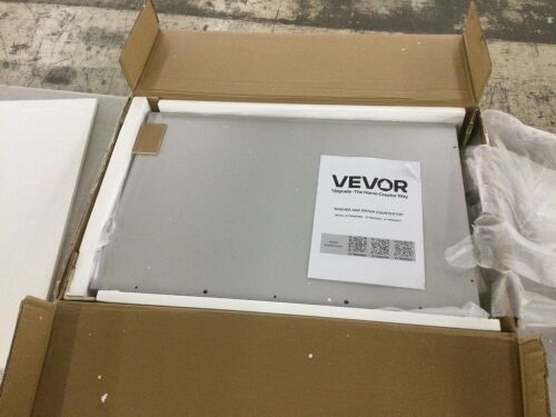 VEVOR Washer Dryer Countertop, 54 x 27.5 in Wooden Washer and Dryer Topper with Edge & 2 Hooks