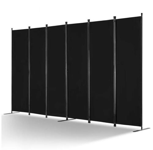 VEVOR 6 Panel Room Divider, Black