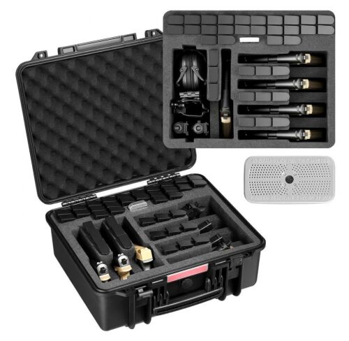 VEVOR Hard Pistol Cases with Pre-cut PU Foam, 19.3x17.1x8.3 in