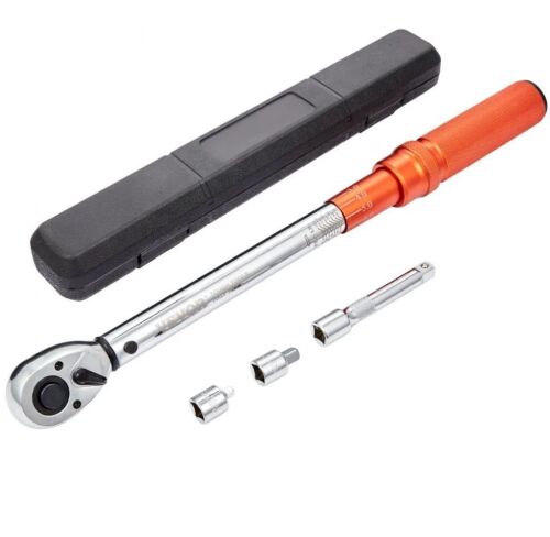 VEVOR 10-150ft.lb/14-204n.m 1/2-inch Drive Click Torque Wrench, Dual-Direction Adjustable
