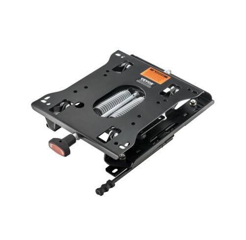 VEVOR Seat Suspension Kit with Seat Slider Track, 6in Front-to-Back Adjustable, Tractor Seat Suspension ‎Kit for Forklift, Bulldozers
