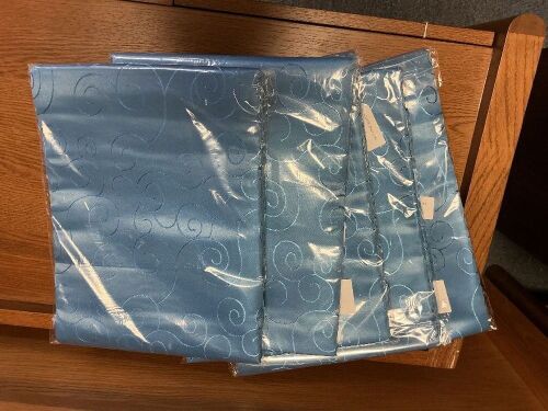 Rectangle Royal Blue Table Cover, Lot of 5