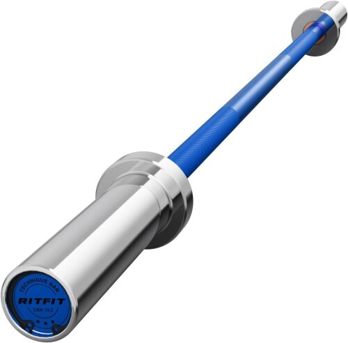 RITFIT Olympic Barbell 4ft - 2 Inch Weight Bar for Strength Training, Weightlifting, Squat, Deadlift, Bench Press, Curl, Overhead Press