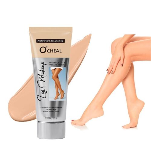O’CHEAL Waterproof Leg Makeup Cream, No Transfer Tattoo Cover Up&Scar Concealer, Long Lasting Body Foundation for Flawless Skin, Leg Varicose Vein Cover Up, Suitable All Skin Tones