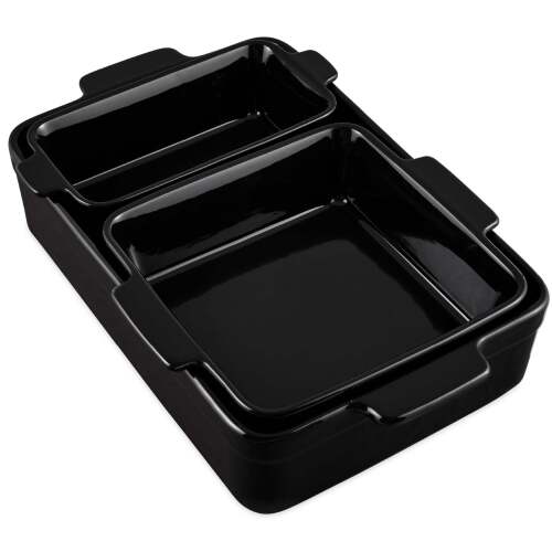 3-Piece Ceramic Bakeware Set, Stoneware Baking Dishes, Casserole Serving Set