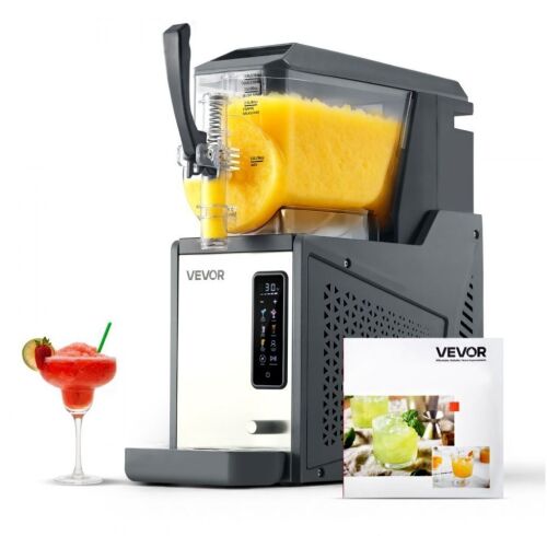 VEVOR 135oz No Ice Needed Slushy Machine with Single Tank, Self-Cleaning