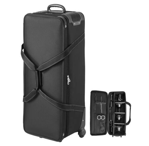 VEVOR Studio Equipment Trolley Case, 39.37 x 14.96 x 12.60 in