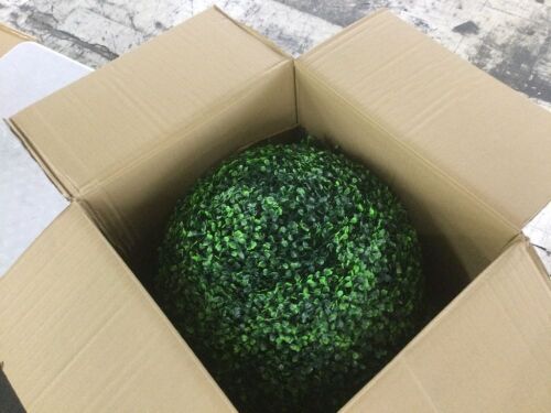 VEVOR Artificial Topiaries Boxwood Balls, 20” Tall, 2 pc