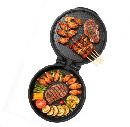 VEVOR 12 in Electric Pizza Maker, 1200W, 180° Open for Dual Side Baking, Heats up to 410 ˚F