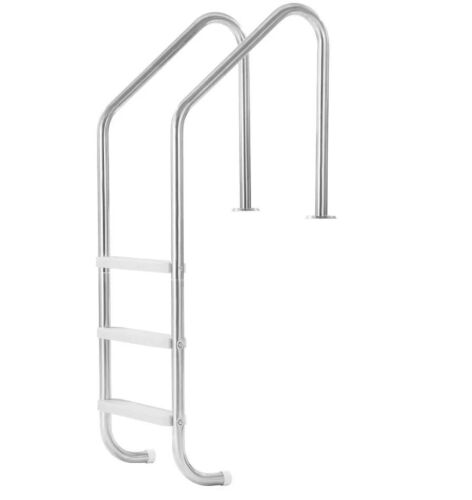 VEVOR 3-Step Double Handrail Swimming Pool Ladder, Load Capacity 265 lbs, for 48-54 In Inground Pools of Any Decking Surface Indoor & Outdoor