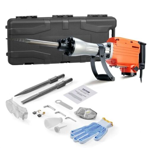 VEVOR 2200W Electric Demolition Jack Hammer, 1350 BPM