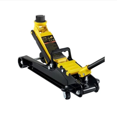 VEVOR 2.5 Ton Low Profile Floor Jack with Single Piston Lift Pump, Lifting Range 3.35"-14.96"