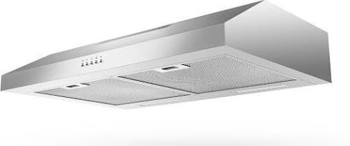 600 CFM Under Cabinet Range Hood with Strong Suction for Duct/Ductless Convertible, 30"