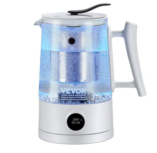 VEVOR Hydrogen Water Pitcher Generator, 52.8 oz, SPE and PEM Technology