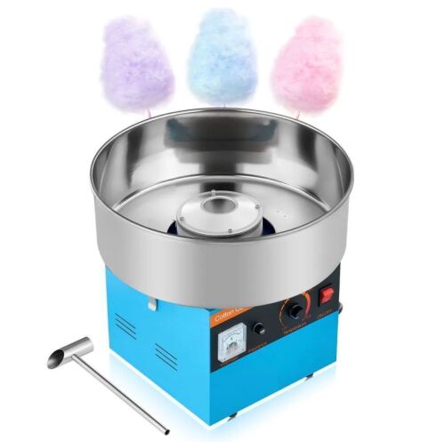 VEVOR 1000W Electric Cotton Candy Machine with 15 inch Stainless Steel Bowl and Sugar Scoop