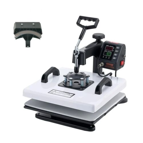 VEVOR 15 x 15 in, 2-in-1 Multifunction Heat Press Machine, 360° Swing Away, 1200W
