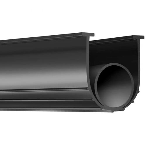 VEVOR U Shape +O Ring Garage Door Weather Stripping, 5/16 inch T-ends and 3 3/4 inch Width (20 Ft, Black)