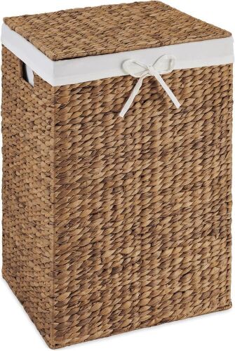 Large Laundry Hamper w/Lid and Handles, 26 Gal