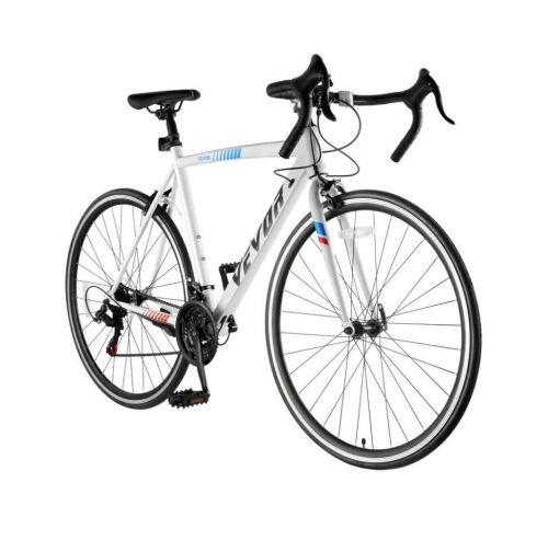 VEVOR SHIMANO 21 Speeds Drivetrain City Commuter Road Bicycle with Carbon Steel Frame, Drop Bar, Caliper Brake