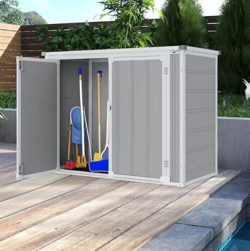 4.7 ft. W x 2.5 ft. D Outdoor Resin Storage Shed Cabinet with Floor