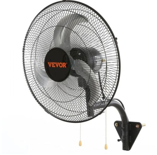 VEVOR Wall Mount Fan, 18 Inch, 3-speed High Velocity Max. 4000 CFM Oscillating
