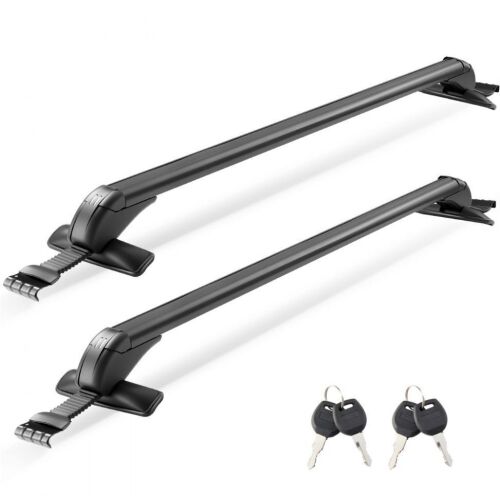 VEVOR Roof Rack Cross Bars, Universal Fit for Naked Roofs Without Raised Rails/Flush Rail/Black Moldings, 165 LBS Capacity