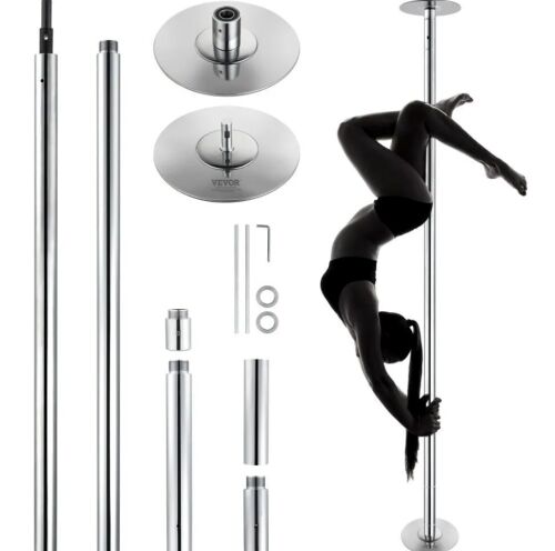 VEVOR Spinning Static Dancing Pole Kit, Height Adjustable 82-108 inch