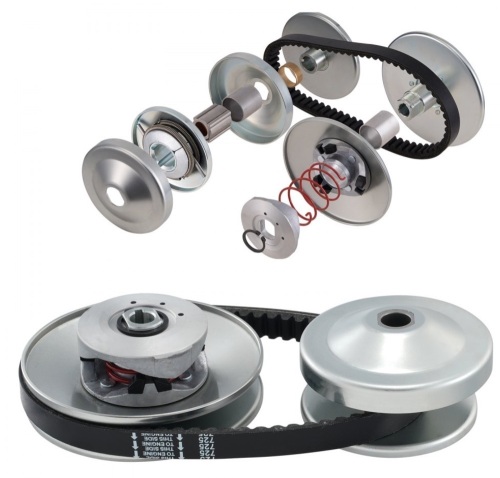 VEVOR Go-Kart Torque Converter, 3/4" Go-Kart Clutch Kit, 30 Series Asymmetrical Driver Pulley Replacement with Drive Belt, for 2-8 HP Small Engines, Replace Comet 219552, Manco 5957, Yerf Dog Q43201W