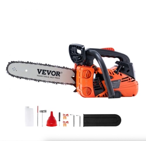 VEVOR 25.4CC 12" 1.2HP Gasoline Powered Chain Saw
