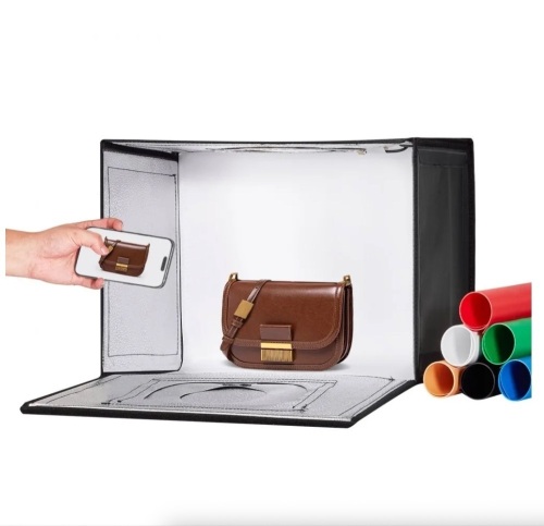 VEVOR Photo Studio Light Box, 12" x 12", 3000-5600K Adjustable 3 Color Temperatures
