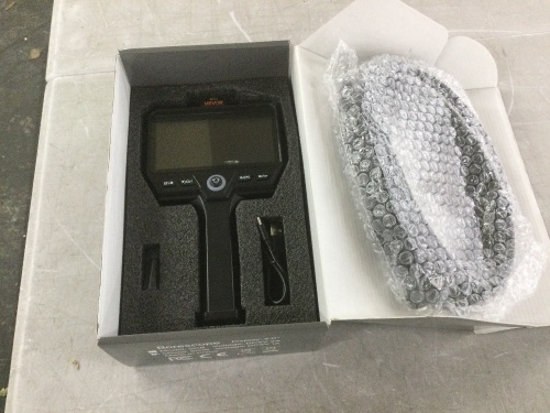 VEVOR Triple Lens Endoscope with 32.8FT Ultra-Rigid Cable, 5" HD IPS Screen, 8 + 2 Lights, 8X Zoom, 5000mAh, IP67 Waterproof