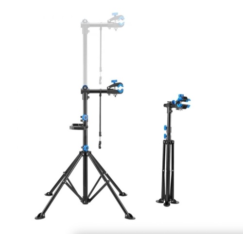 VEVOR 66 lb Heavy-duty Bicycle Work Stand with 32.8-56.6 in Adjustable Height & Magnetic Tool Tray