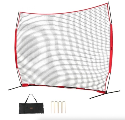 VEVOR Barricade Backstop Net, 12x9 ft