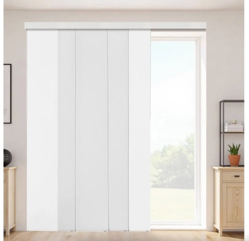 VEVOR Panel Track Blinds, Extendable Track from 45.8 in to 86 in W, Trimmable Panel Curtains Up to 96 in H
