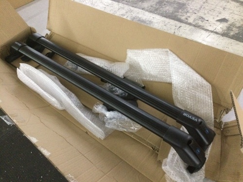 VEVOR Aluminum Roof Rack Cross Bars, Fit Roof without Side Rail, 155 lbs Load Capacity - Missing Some Hardwre