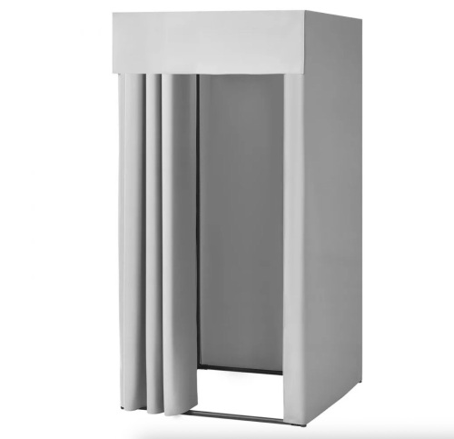 VEVOR Dressing Room with Thick Polyester Curtains, Privacy Space with Shading Curtain and a Hook, 39 x 39 x 78 in