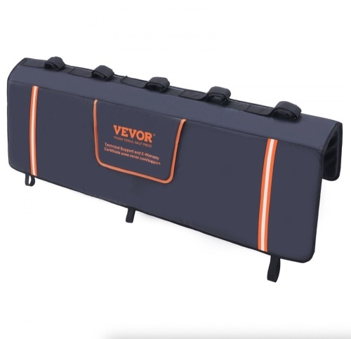 VEVOR 3" Truck Tailgate Pad Carry 5 Mountain Bikes, with Reflective Strips and Tool Pockets, for Mid-Size Pickup Trucks